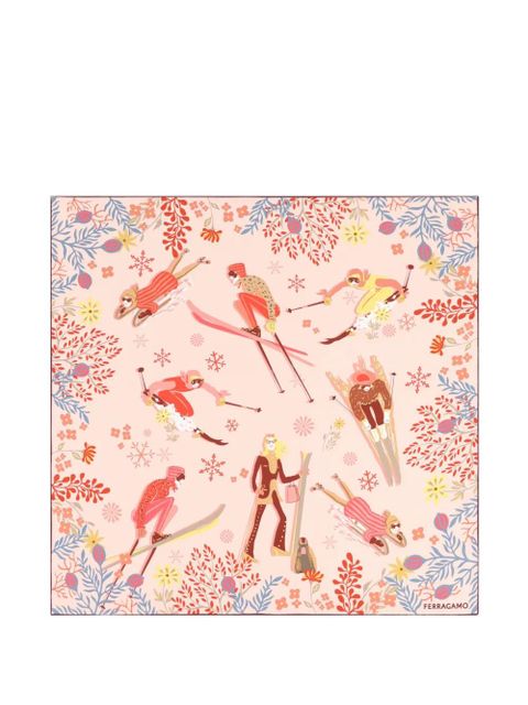 Ferragamo silk scarf - Pink - zdjęcie produktu nr 1