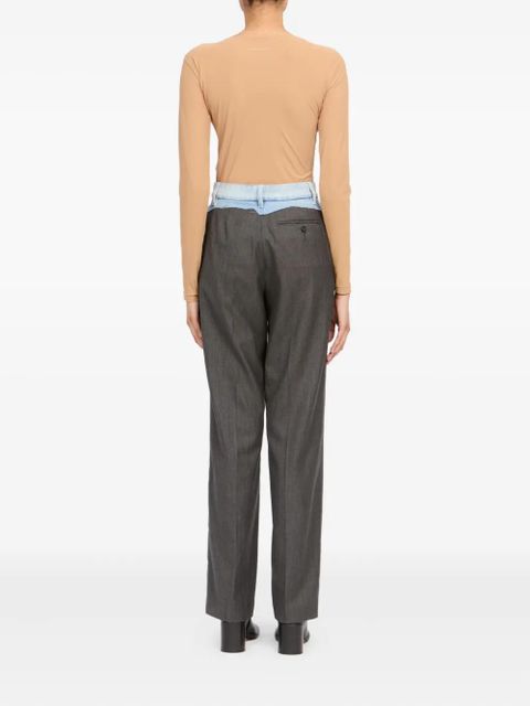 MM6 Maison Margiela denim panel trousers - Grey