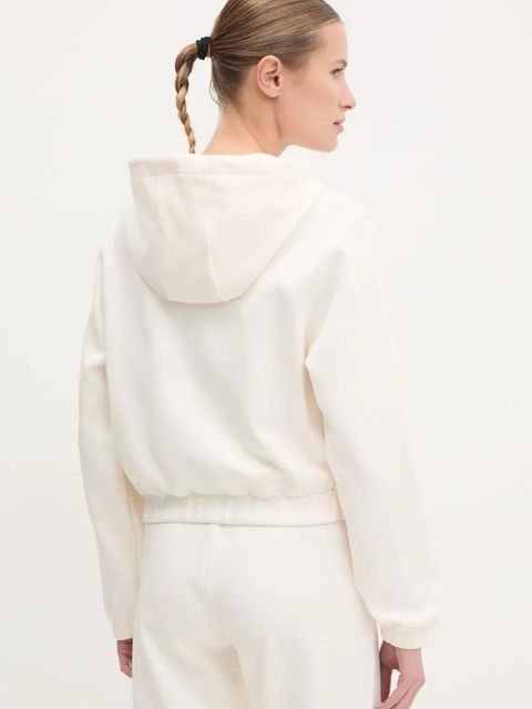 Guess bluza ROBERTA damska kolor beżowy z kapturem z aplikacją V5RQ20 KC3D2 - zdjęcie produktu nr 2