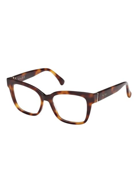 Max Mara tortoiseshell square-frames glasses - Brown - zdjęcie produktu nr 2