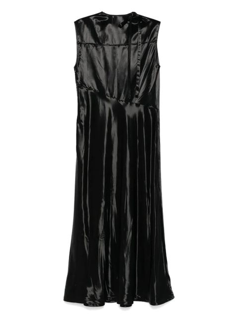 Jil Sander satin midi dress - Black - zdjęcie produktu nr 2