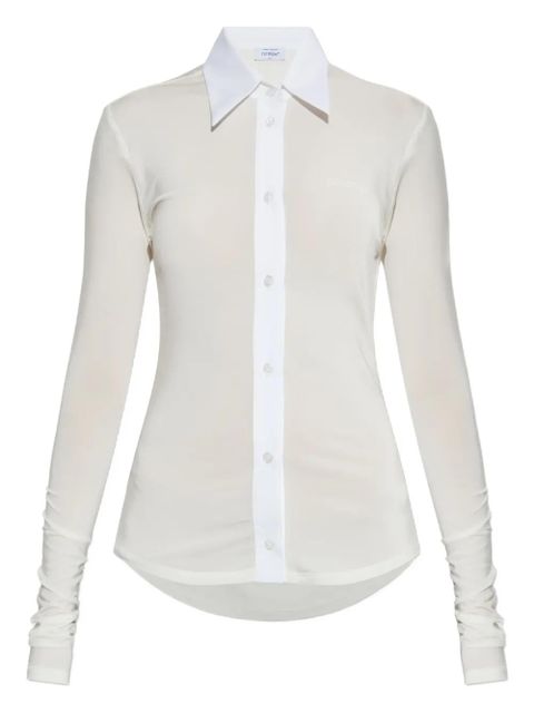 Off-White logo-detail shirt - Neutrals - zdjęcie produktu nr 1