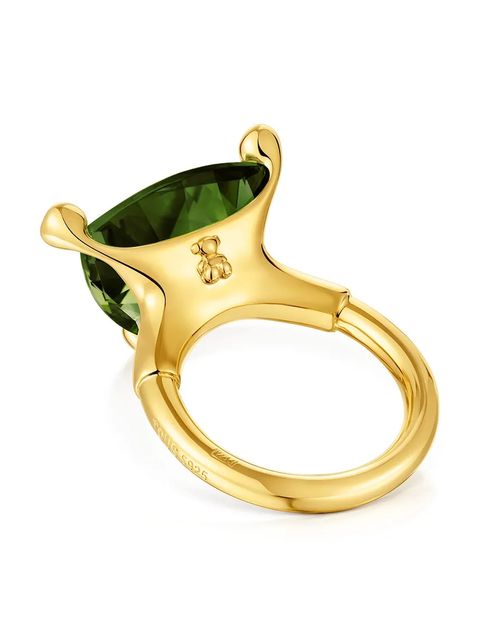 Tous pierścionek ze srebra pokrytego złotem 12 Color Lab