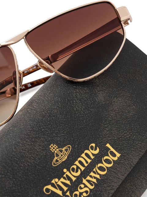 Vivienne Westwood geometric-frame sunglasses - Gold