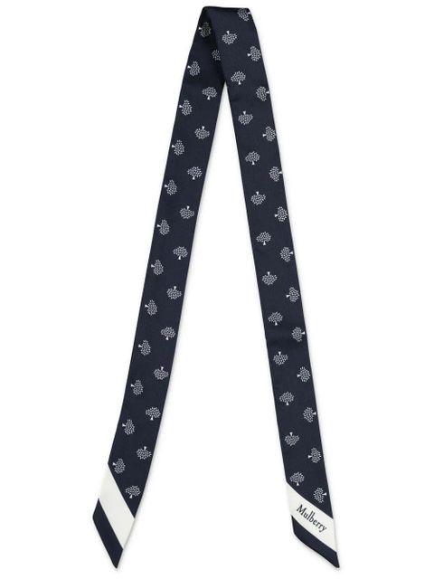 Mulberry small tree-print scarf - Blue - zdjęcie produktu nr 1