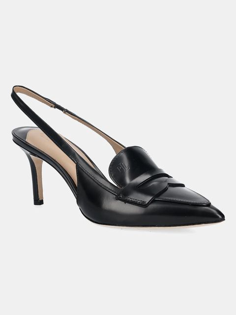 Lauren Ralph Lauren szpilki skórzane Khloe Lr Pmp kolor czarny 802982850001 - zdjęcie produktu nr 1