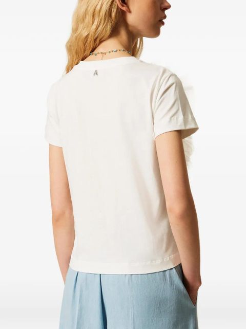 TWINSET tulle T-shirt - White