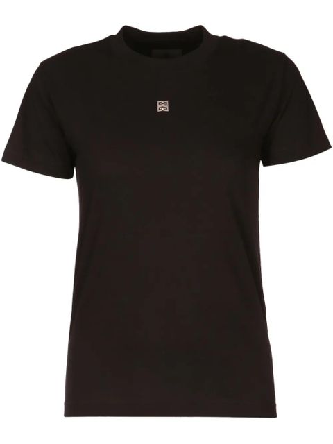 Givenchy 4G-motif cotton T-shirt - Black - zdjęcie produktu nr 1