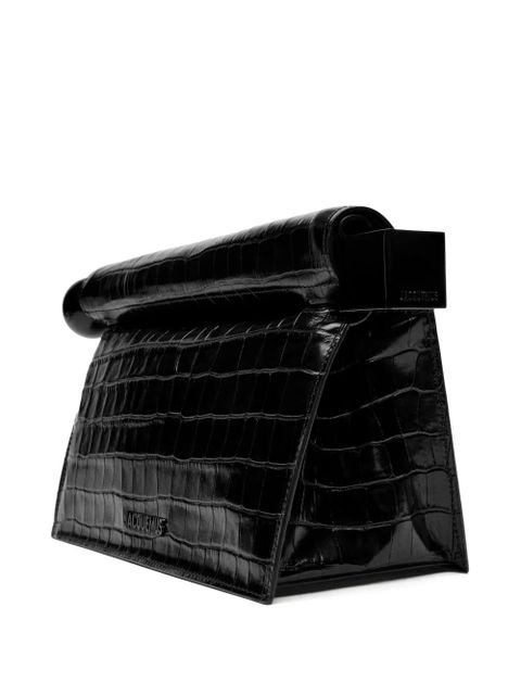 Jacquemus La Pochette Rond Carré clutch bag - Black