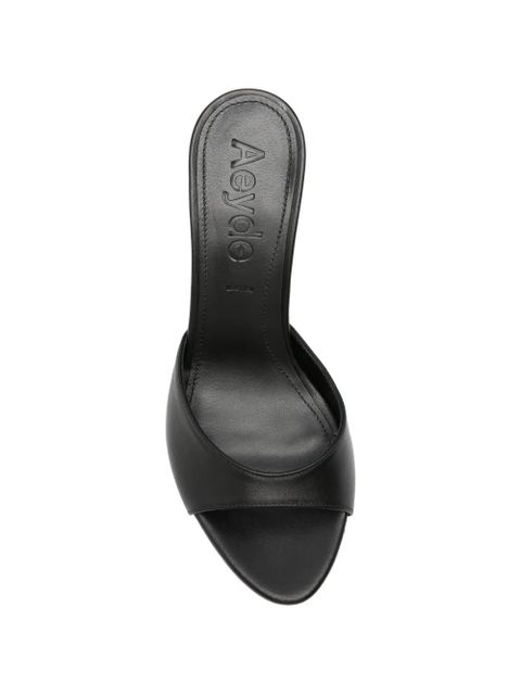 Aeyde Samia leather sandals - Black