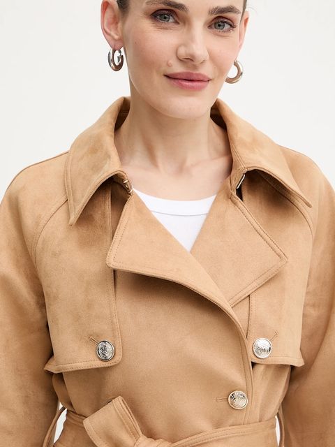 Morgan płaszcz kolor beżowy GSUEDE