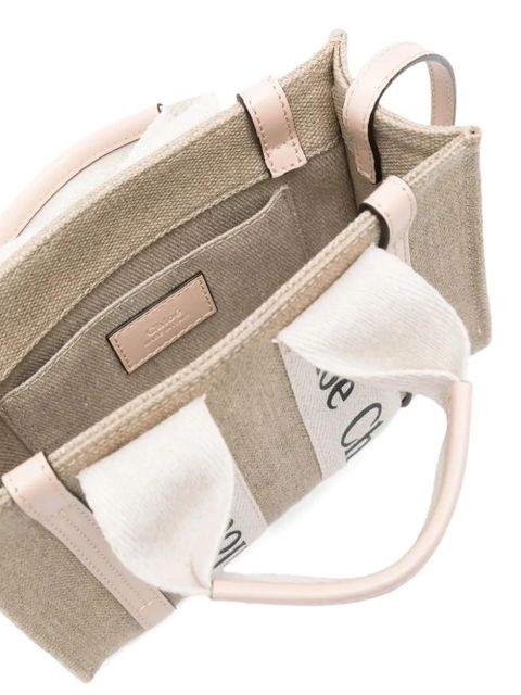 Chloé logo-detail tote bag - Neutrals