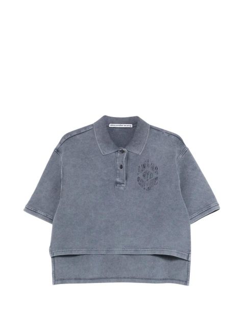 Alexander Wang high-low polo top - Grey - zdjęcie produktu nr 1