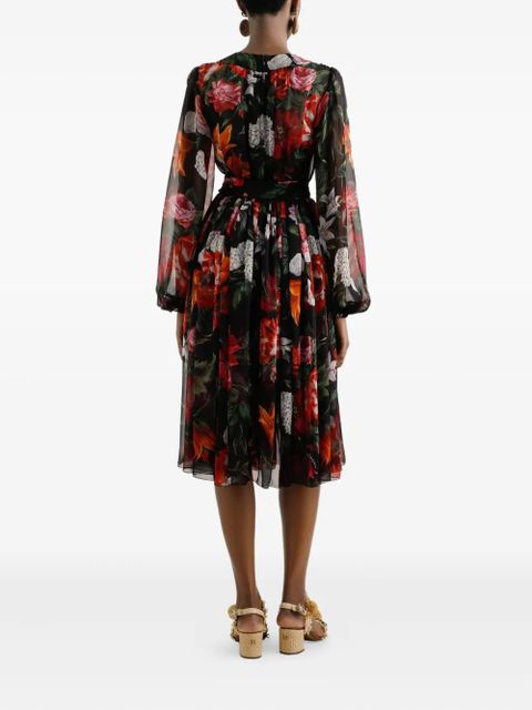 Dolce & Gabbana silk midi dress - Black - zdjęcie produktu nr 2