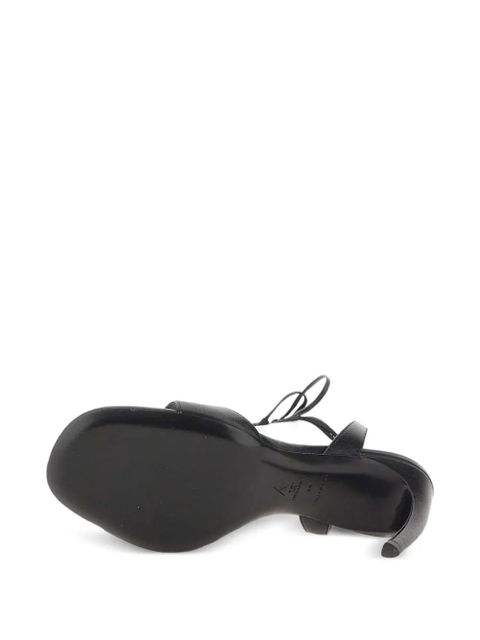 The Attico Ora tie-fastening heeled sandals - Black