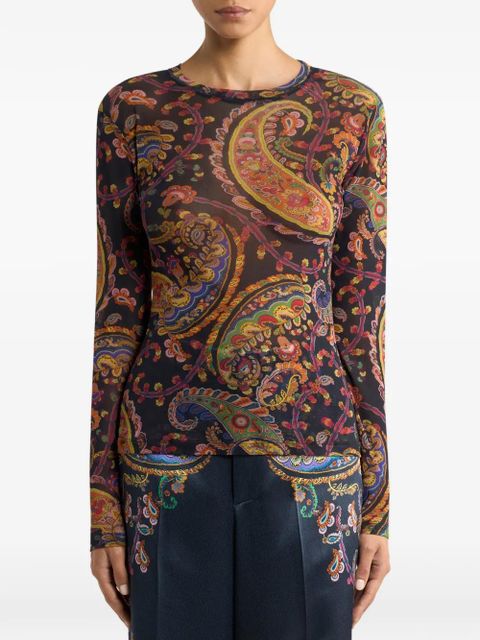 ETRO paisley-pattern top - Blue