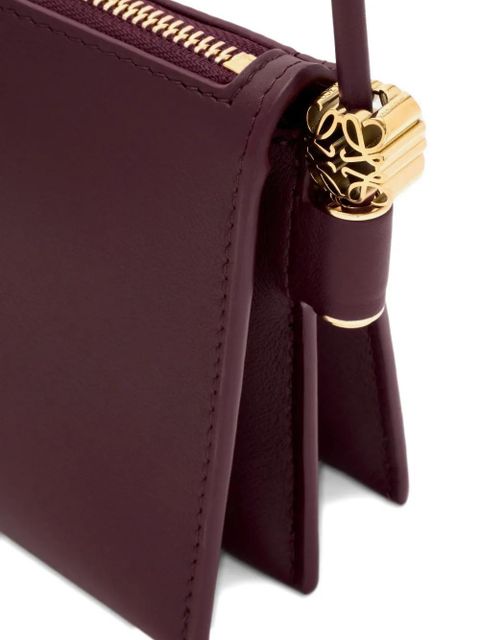 LOEWE zip detail shoulder bag - Purple