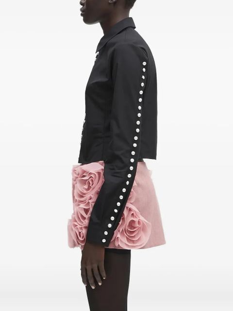 AMBUSH pearl-embellished shirt - Black - zdjęcie produktu nr 2