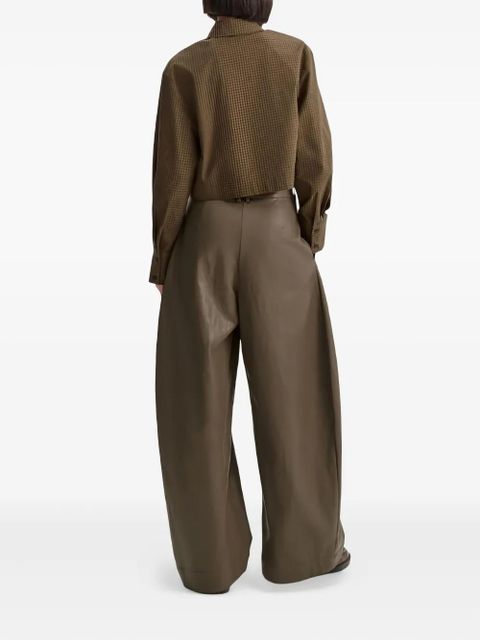Eleh concealed-fastening trousers - Brown - zdjęcie produktu nr 2