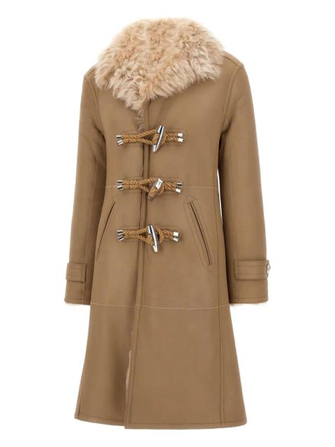Rabanne lambskin fur-trimmed toggle coat - Neutrals - zdjęcie produktu nr 1