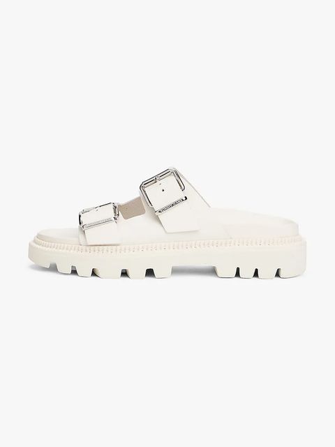 Tommy Jeans klapki skórzane DOUBLE STRAP SANDAL - zdjęcie produktu nr 2