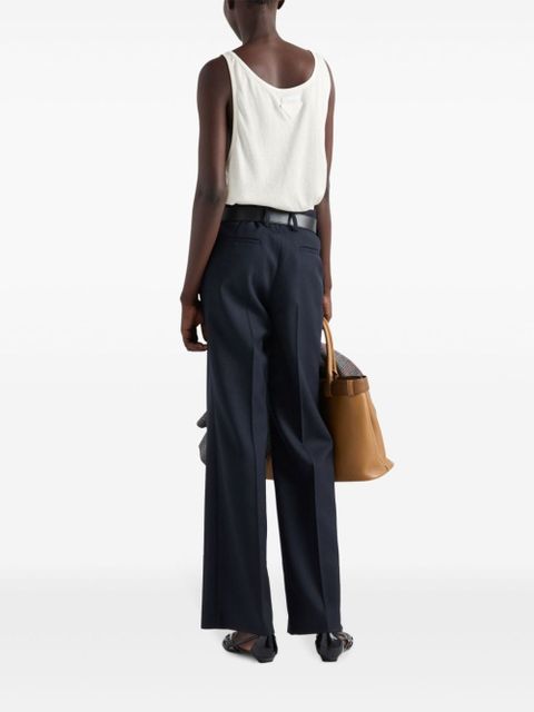 Prada ribbed knit tank top - Neutrals