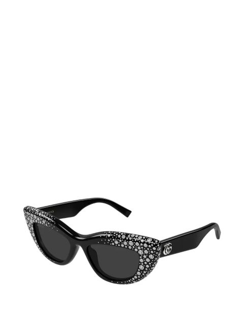 Gucci crystal-embellished cat-eye sunglasses - Black - zdjęcie produktu nr 2