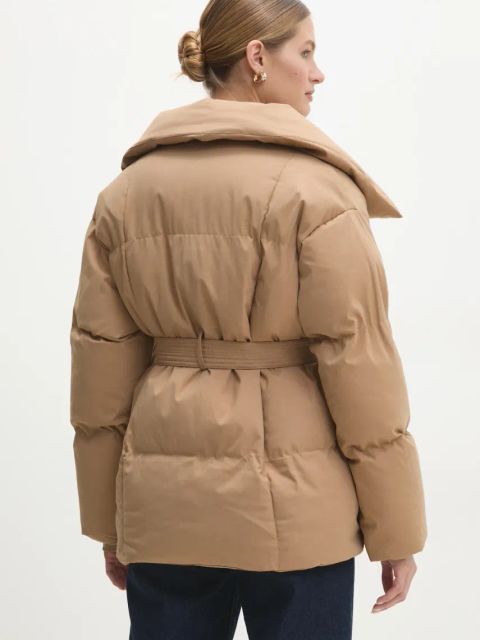 Answear.LAB kurtka damska kolor beżowy zimowa