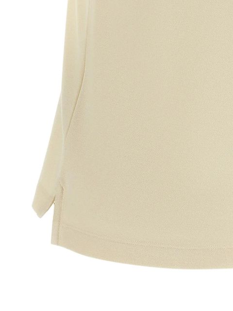 Moncler logo-patch piqué polo shirt - Neutrals