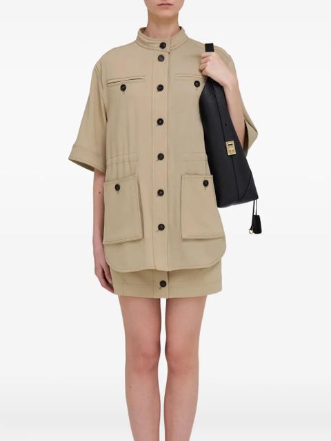 Ferragamo leather hobo shoulder bag - Black