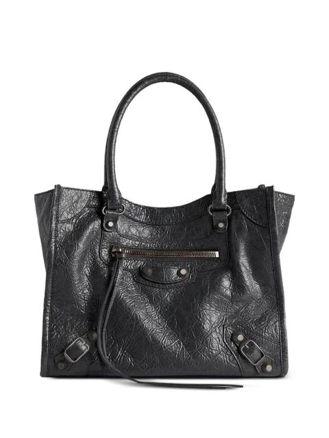 Balenciaga mini Le City leather tote bag - Black - zdjęcie produktu nr 1