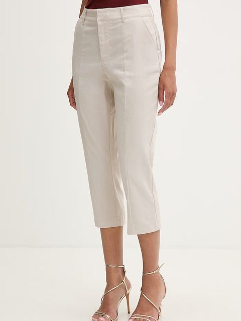 Guess spodnie capri damskie z wiskozą CHRISSY - zdjęcie produktu nr 1
