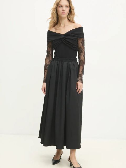 Answear.LAB body damskie kolor czarny gładka