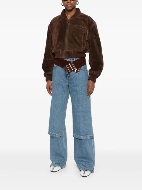 The Attico five-pocket jeans - Blue