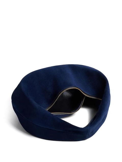 KHAITE zip shoulder bag - Blue - zdjęcie produktu nr 2