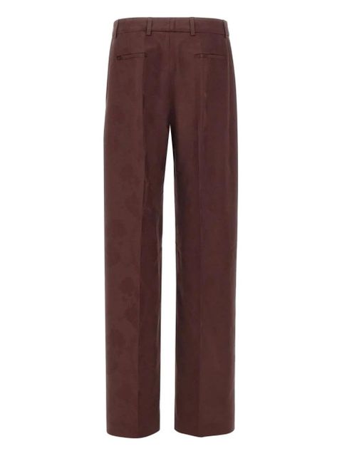 ETRO pleated straight-leg trousers - Brown