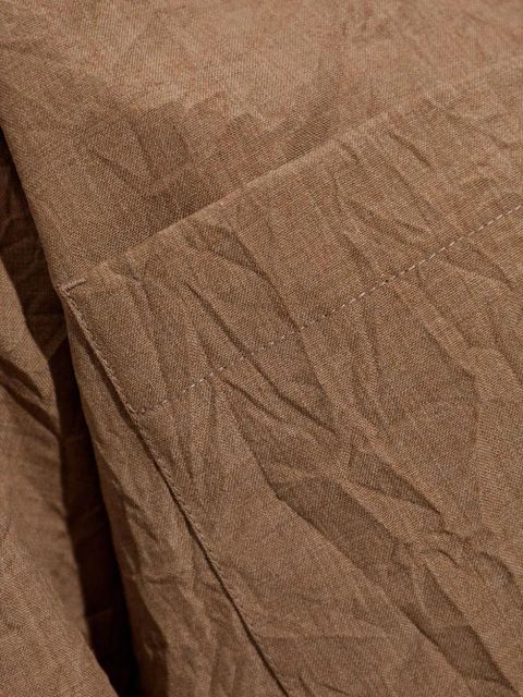 Max Mara textured pocket shirt - Brown