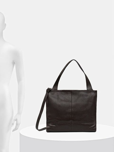 Answear.LAB torebka skórzana kolor brązowy