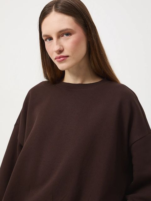 Medicine bluza damska kolor brązowy gładka
