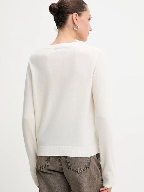 Answear.LAB kardigan z wełny merino damski kolor beżowy lekki