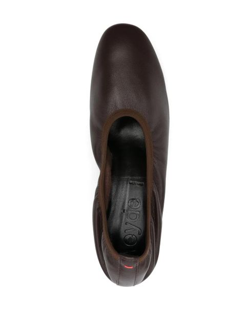 Aeyde 45mm leather pumps - Brown - zdjęcie produktu nr 2