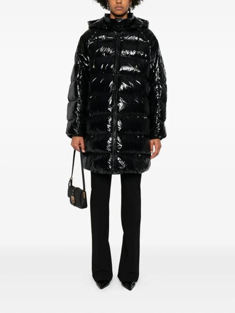 PINKO hooded-quilted coat - Black - zdjęcie produktu nr 2