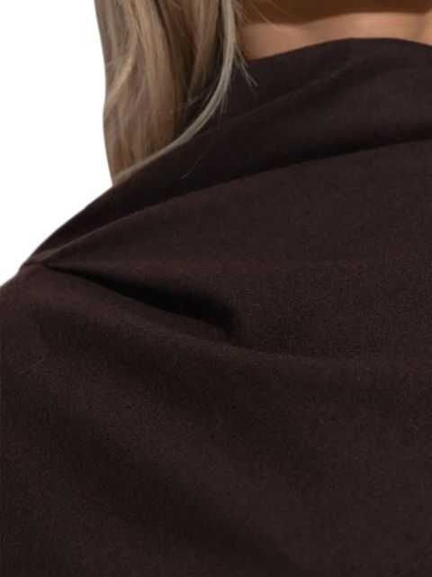 ENTIRE STUDIOS draped split midi dress - Brown