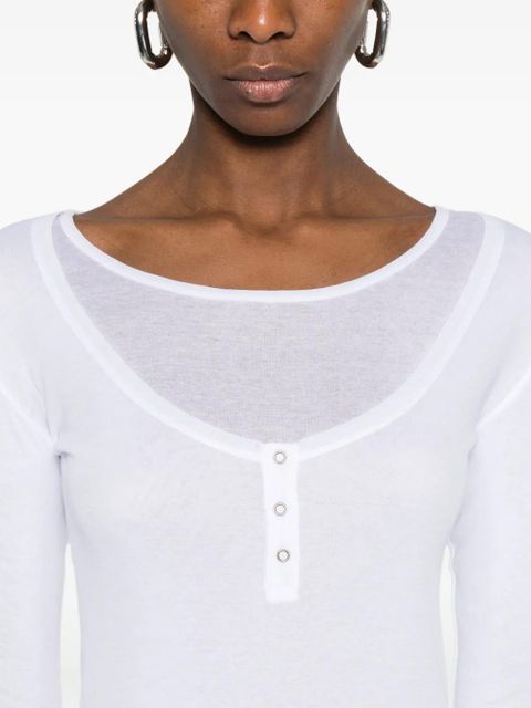 Gimaguas Gemma button mini dress - White