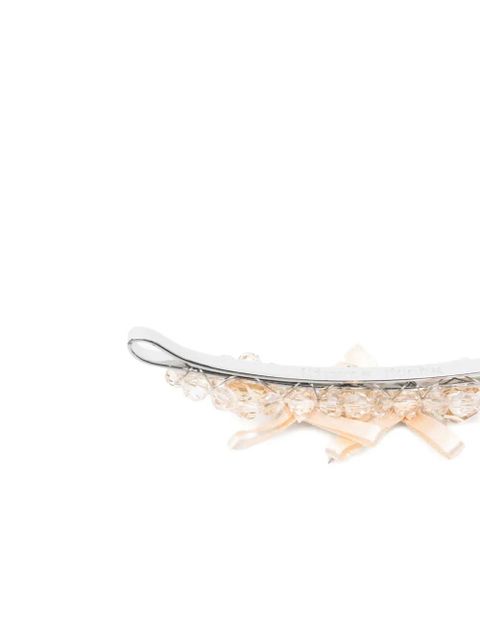Simone Rocha crystal-embellished bow hair clip - Neutrals - zdjęcie produktu nr 2