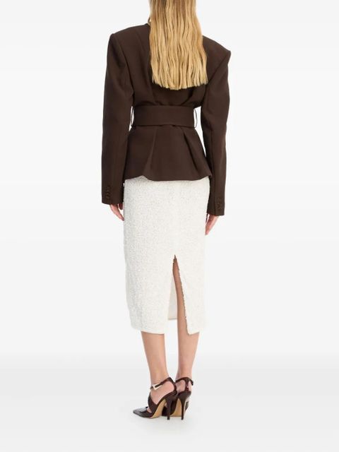 ROTATE BIRGER CHRISTENSEN belted blazer - Brown - zdjęcie produktu nr 2