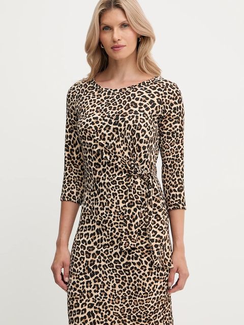 Morgan sukienka kolor brązowy mini rozkloszowana RJOSY - zdjęcie produktu nr 1