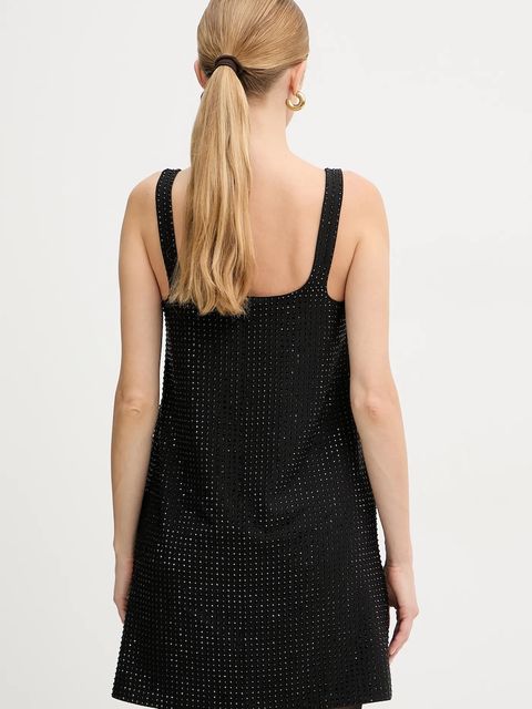 Pinko sukienka kolor czarny mini prosta 105927 A287