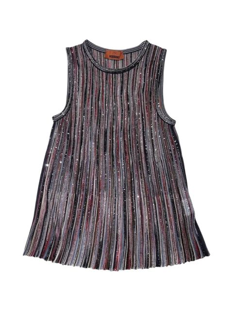 Missoni sequin-embellished striped top - Grey - zdjęcie produktu nr 1