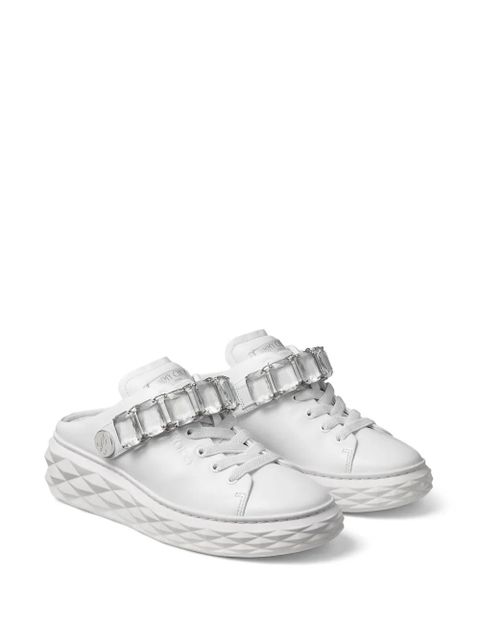 Jimmy Choo Diamond Maxi Sling slippers - White